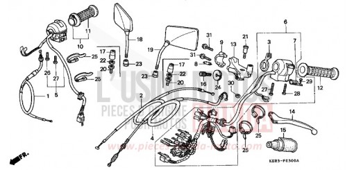 HANDLE LEVER/SWITCH/CABLE CA125S de 1995